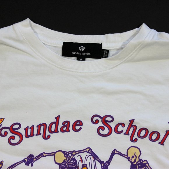 Sundae School Butterfly Skeleton SS Crew Tee - Picture 3 of 6